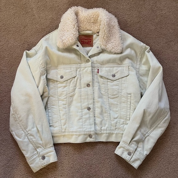 Mint Green Levi’s Corduroy Jacket - Picture 2 of 8